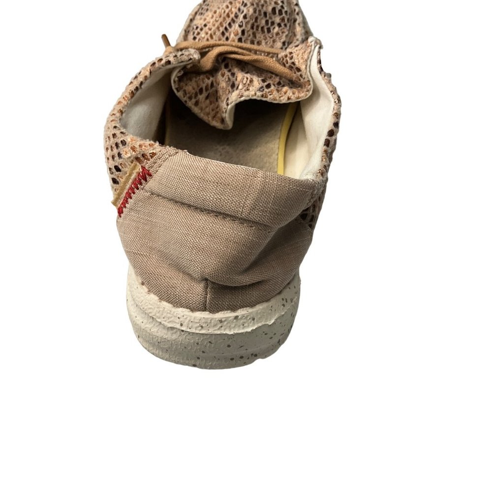 Hey Dude’s Women’s Python Light Rose Pattern Size 6 Brown’s Tan‎ - Picture 7 of 9